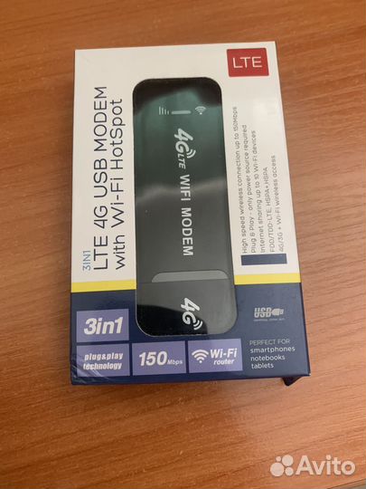 LTE 4G USB modem with Wi-Fi HotSpot