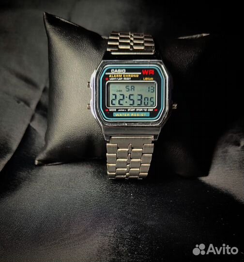 Часы casio Vintage A-158WA-1 серебро и золото