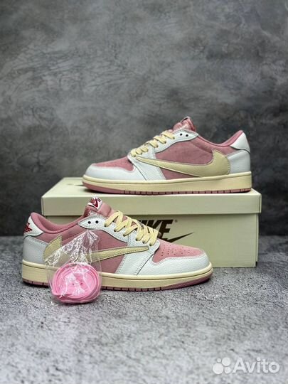 Кроссовки nike air jordan 1 low travis scott