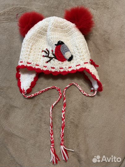 Шапка и шарф ручной вязки