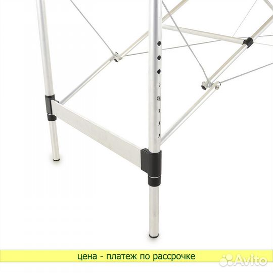 Массажная кушетка JF-AY01A 3 секции, бело-синий