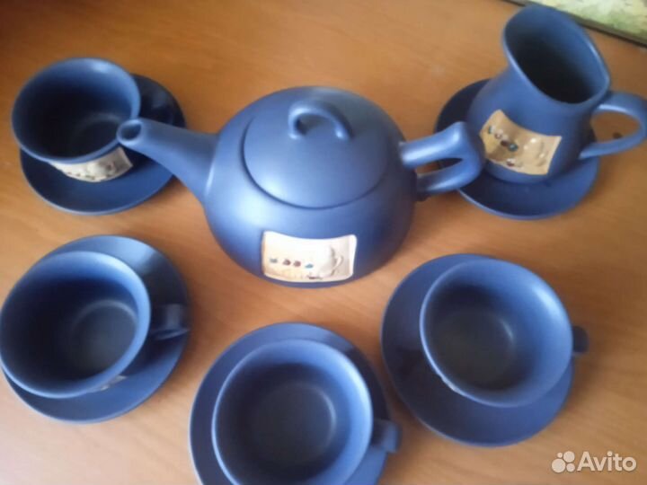 Сервиз чайный СССР и горшочки для запекания