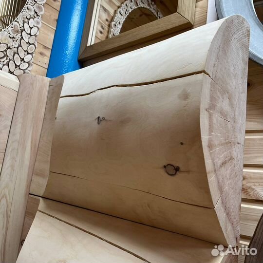 Полубревно Кедр для бани вагонка горбыль