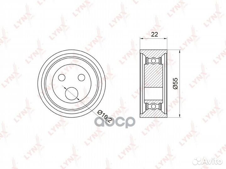 Ролик ремня грм renault logan/sandero 04- 1.4-1