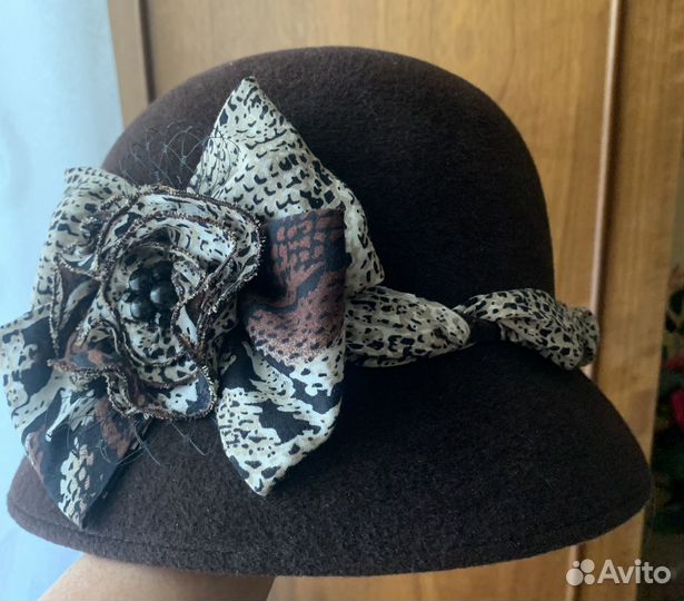 Шляпа женская велюр
