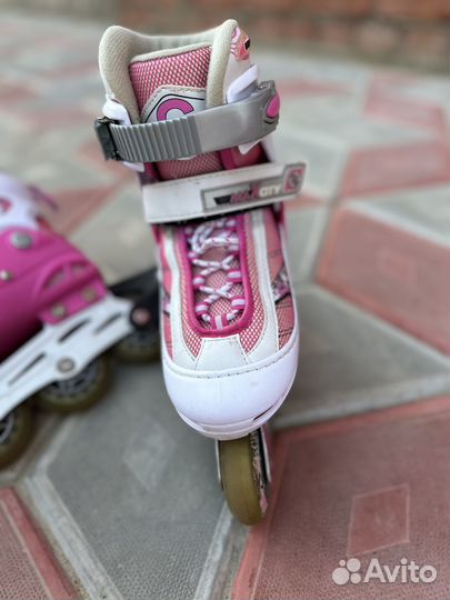 Роликовые коньки детские раздвижные