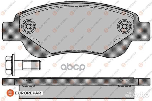 Колодки тормозные перед 1617264880 eurorepar