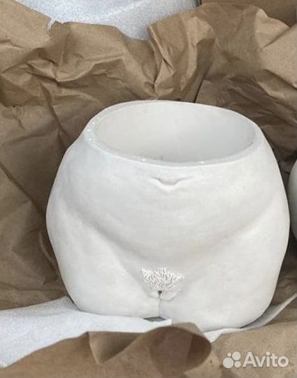 Гипсовое кашпо