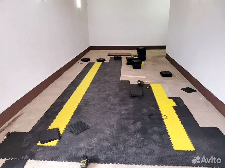 Резиновая плитка для гаража на пол цена