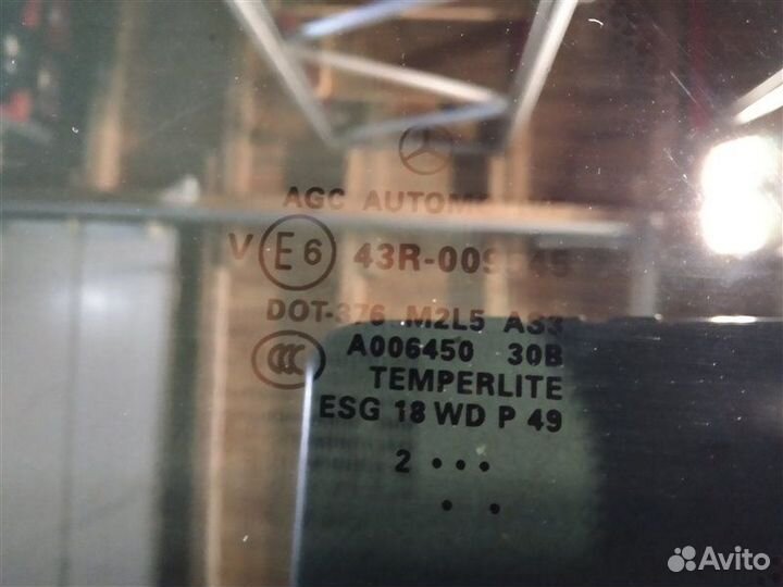 Стекло кузовное заднее левое Mercedes Gl-Class