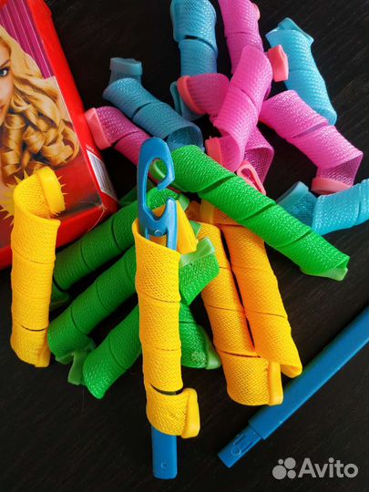 Бигуди мягкие гибкие пластиковые 18 шт