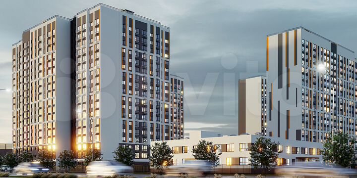 2-к. квартира, 68,3 м², 17/18 эт.