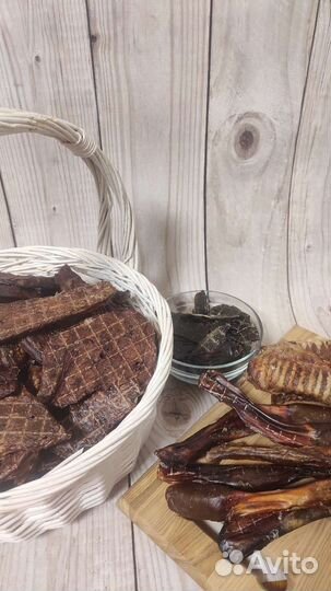 Легкое говяжье сушеное, лакомства для собак