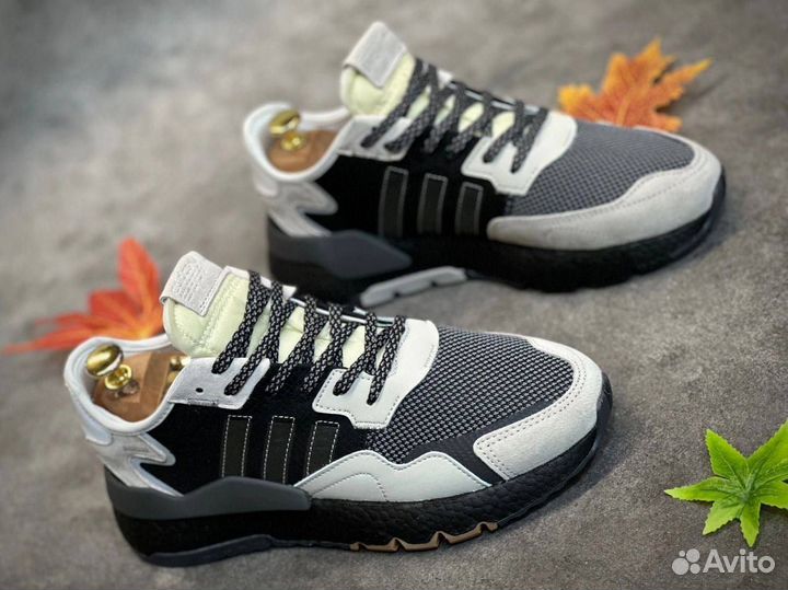 Adidas nite jogger светло серые разм. 44