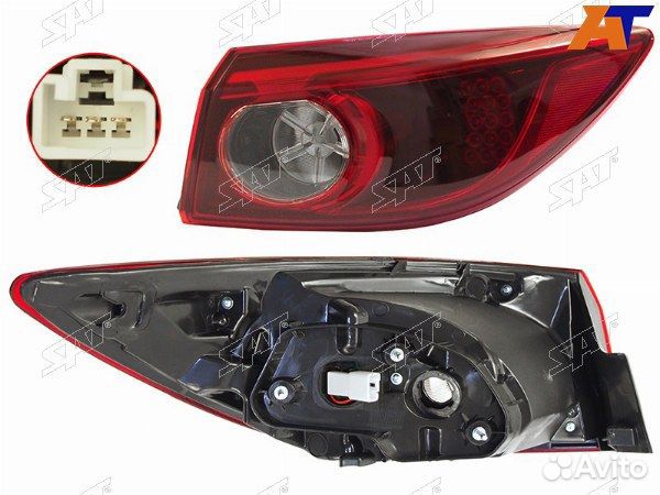 Фонарь задний mazda 3/axela BM# 13-19