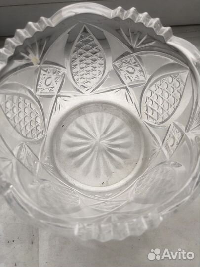 Хрустальные салатницы 2 шт