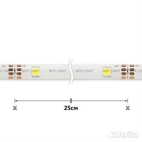 Набор LED подсветки MTF, белый свет, 5 метров