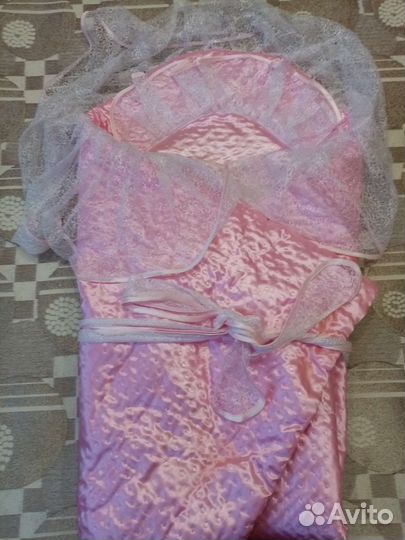 Конверт на выписку для девочки зима