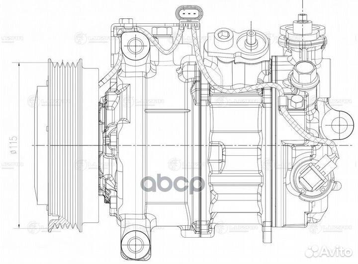 Компрессор кондиц. для а/м Mercedes-Benz GLA X156