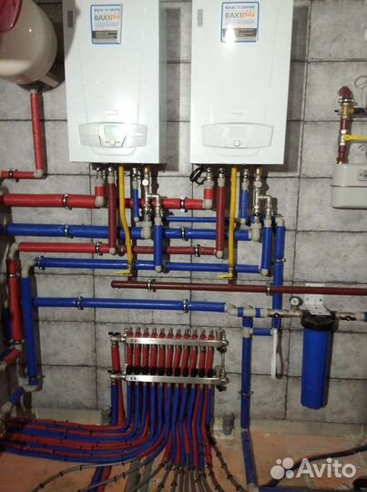 Монтаж системы отопления в доме с теплым полом