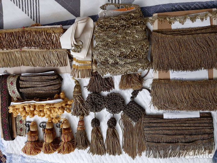 Антикварная бахрома,тесьма, галун,кисти