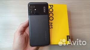 Poco M5, 4/128Gb, 5000mAh, NFC, ;черный, новый