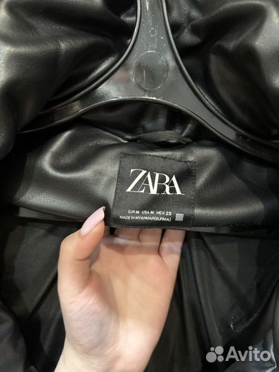 Куртка женская экокожа zara