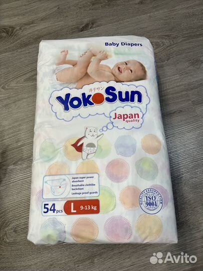 Подгузники yokosun L