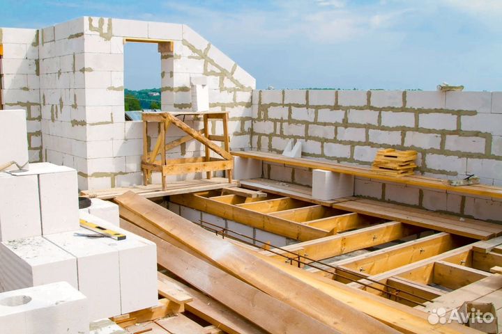 Дом из газобетона, пеноблока, шлакоблока под ключ