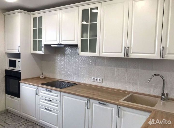 Угловая кухня с мдф фасадами