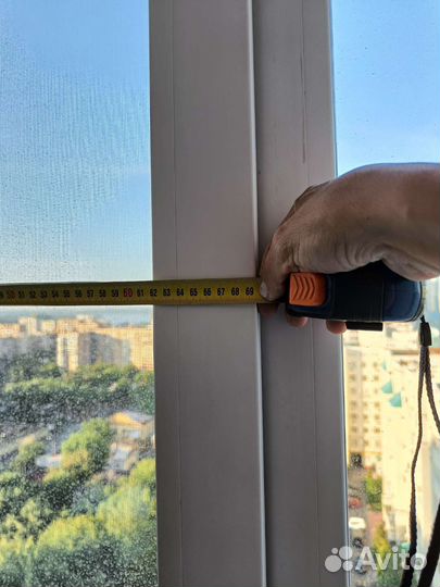 Окно пластиковое трехстворчатое бу