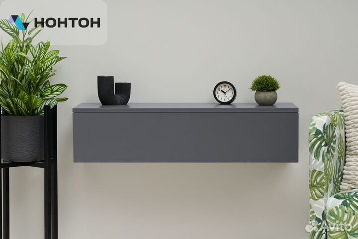 Тумба подвесная Челси графит