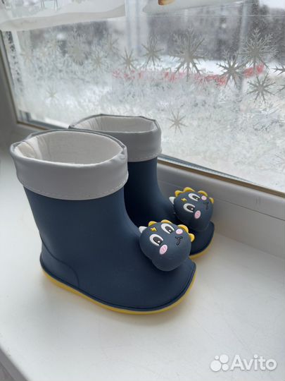 Резиновые сапоги для мальчика 22