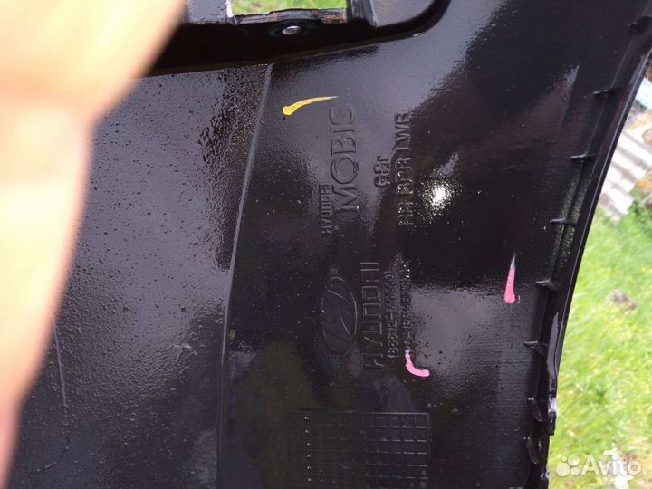 Накладка на задний бампер hyundai creta