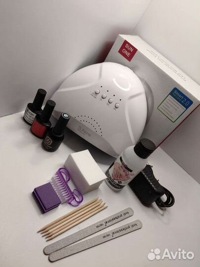 Маникюрный набор с лампой