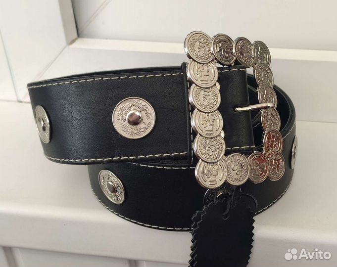 Ремень женский новый кожаный