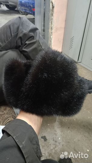 Норковая шапка мужская 58.59
