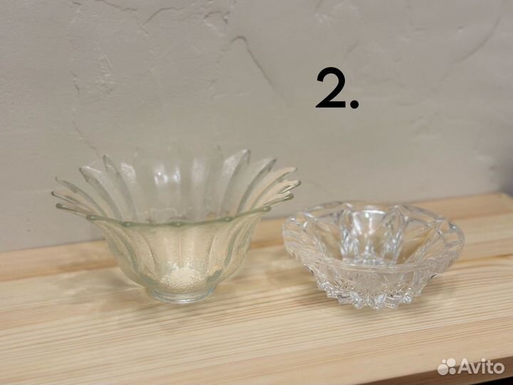 Ваза, салатник, конфетница хрустальные