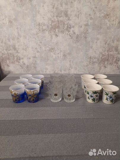 Набор рюмки/шоты/стопки, хрусталь/стекло