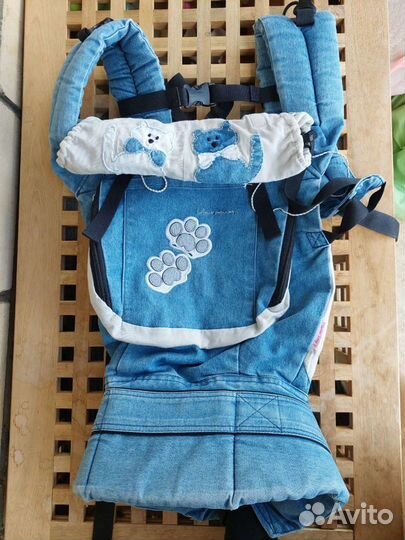 Эргорюкзак джинсовый I Love Mum