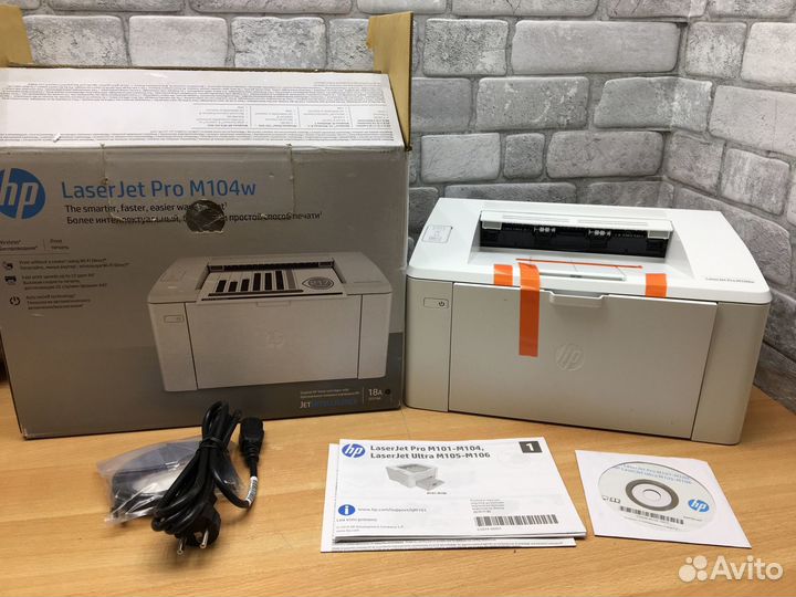 Новый лазерный принтер HP LaserJet M104w. Wifi