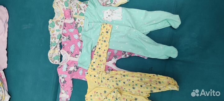 Вещи на новорождённую девочку 56,62 размер
