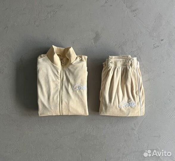 Велюровый костюм Corteiz Velour blue