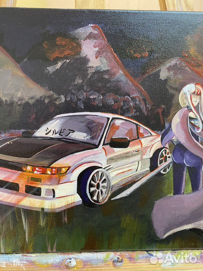 Картина акрилом на холсте