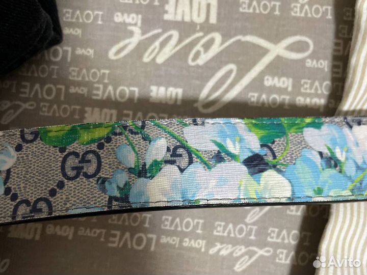 Ремень gucci GG supreme flower belt оригинал