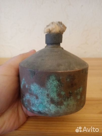 Старинная медная спиртовка