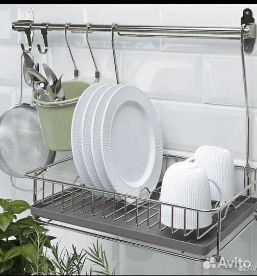 Сушилка икеа гультарп никелированная