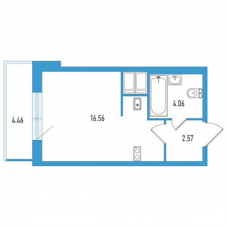 Квартира-студия, 24 м², 7/18 эт.