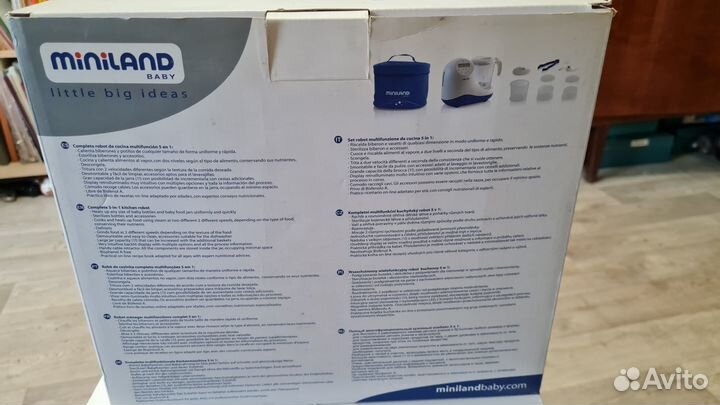 Кухонный комбайн. Miniland baby chefy 5