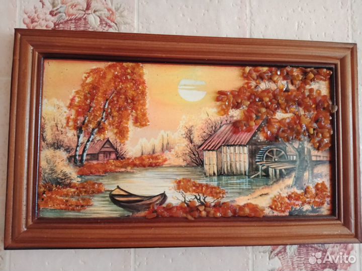 Картина янтарь